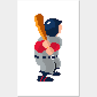 RBI Baseball Batter 16-Bit - Boston Posters and Art